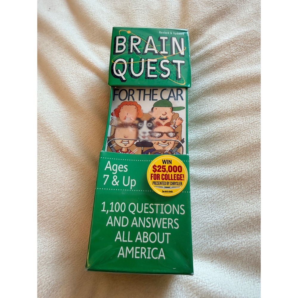 Brain Quest For The Car‎ Ages 7 & Up 1100 Questions All About America New Sealed